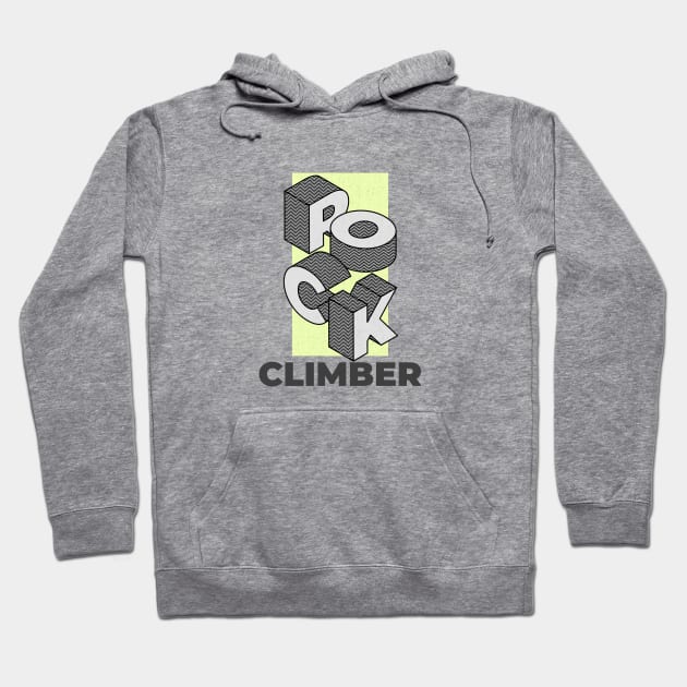 Rock Climber Neon Hoodie by Low Gravity Prints